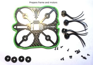 min owl with 1102 motors and landing feet