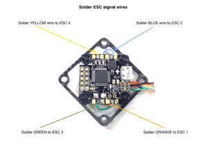 How to assemble FlexRC Mini Core - solder ESC signal wires