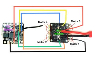 TinyFish FC wiring diagram with TinyPepper ESC