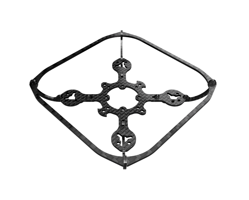 Nano X 70mm FPV Drone Frame with Propeller Guard Flex RC