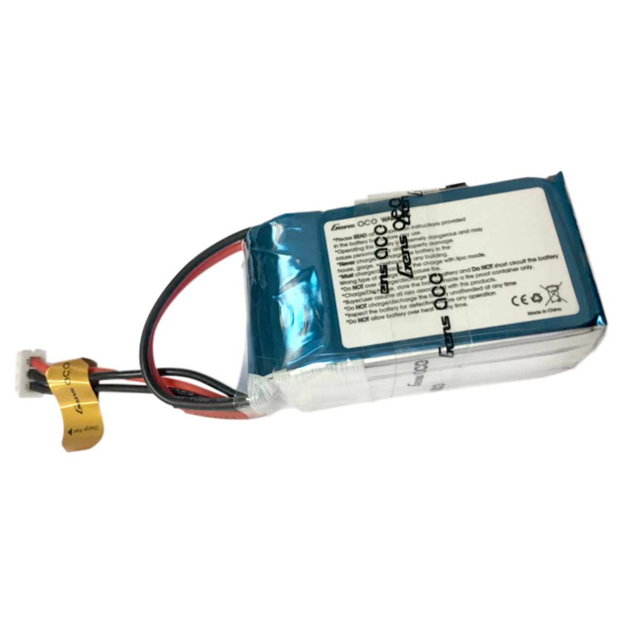 Gens Ace 2500mAh 7.4V Hump RX 2S2P Lipo Battery Pack with JR-3P Plug - Image 2