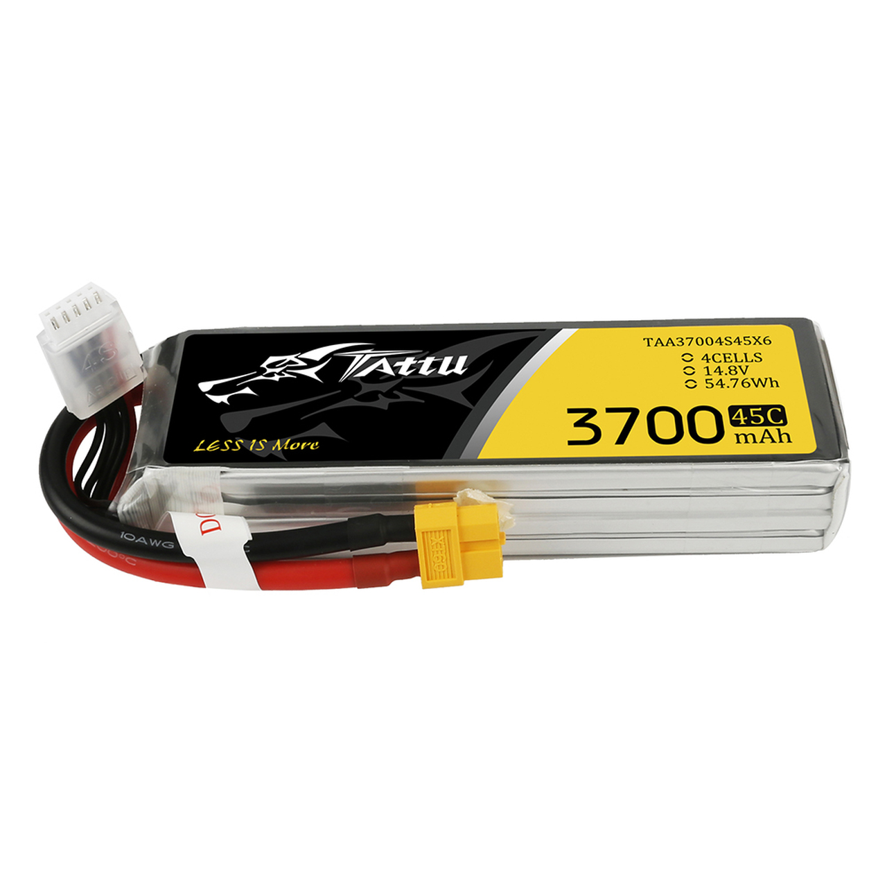 Tattu 3700mAh 45C 4S1P Lipo Battery Pack with XT60 Plug