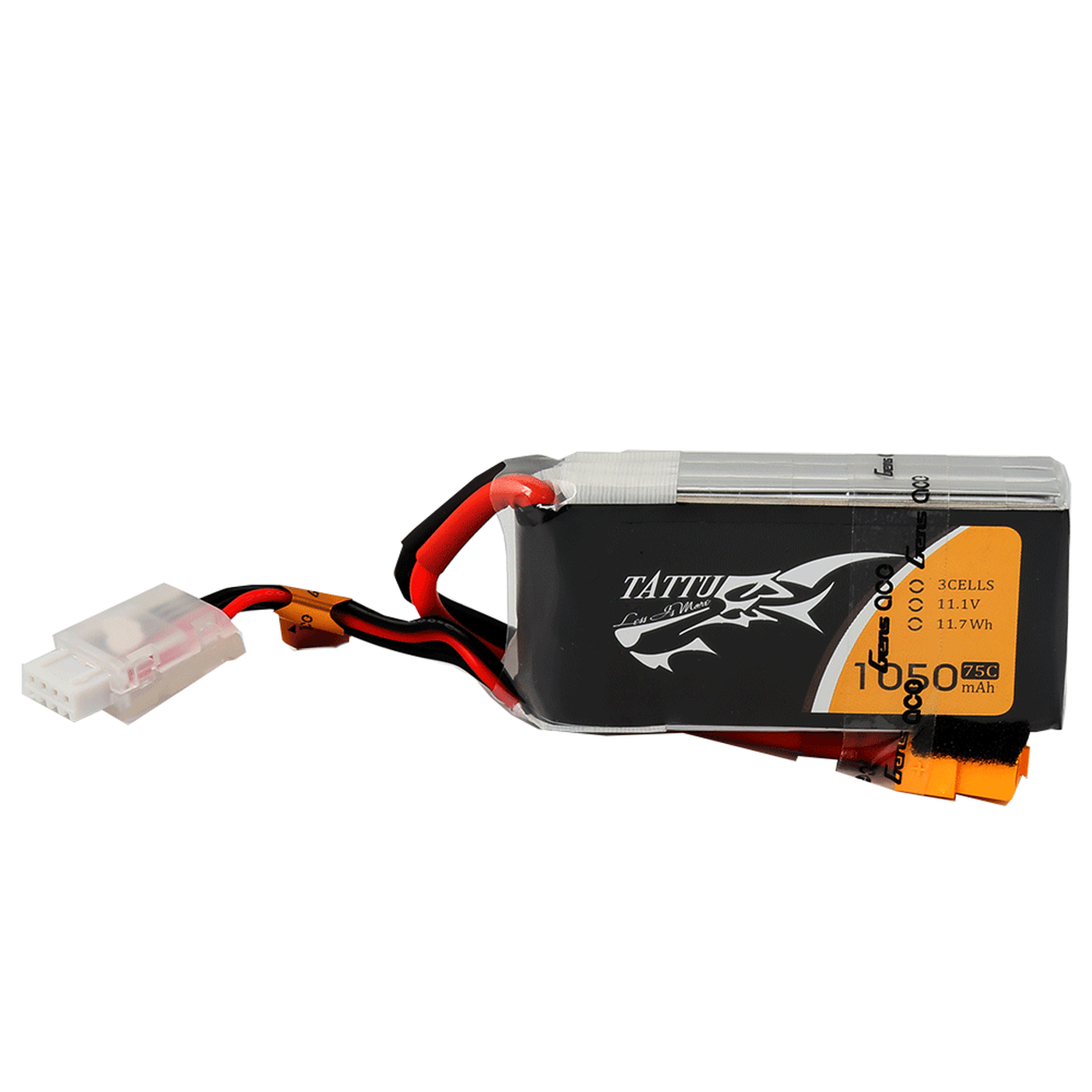 Tattu 1050mAh 11.1V 75C 3S1P Lipo Battery Pack with XT60 Plug