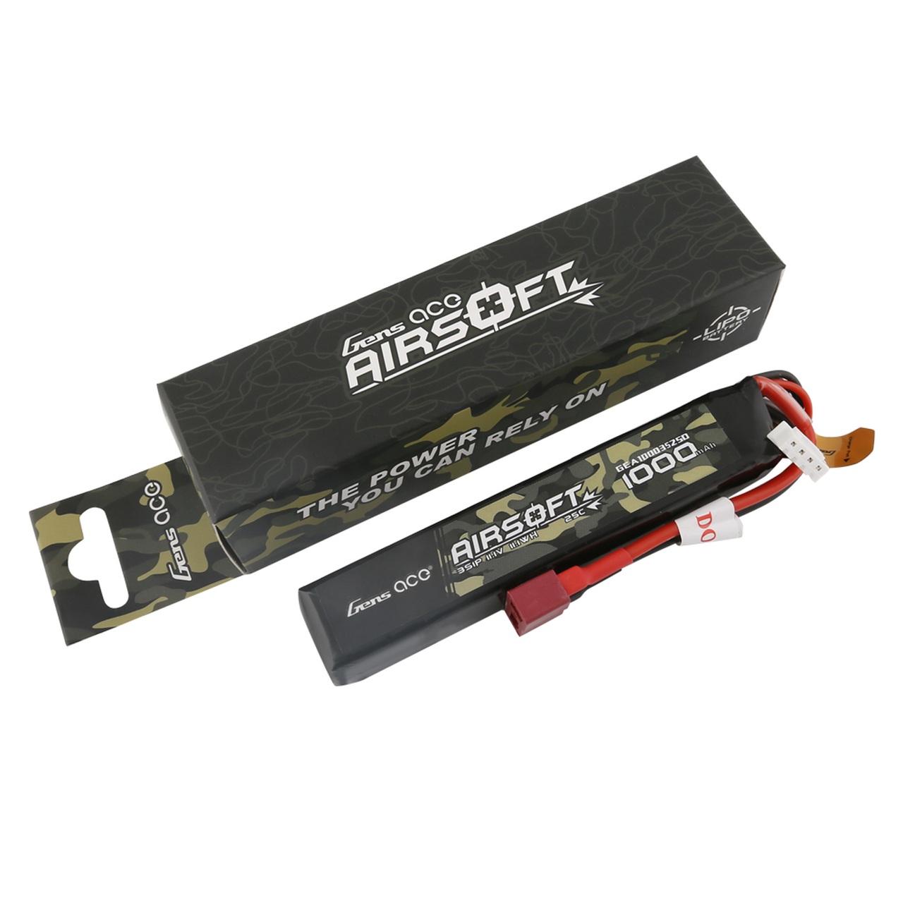 Gens ace 25C 1000mAh 3S1P 11.1V Airsoft Gun Battery with Deans Plug