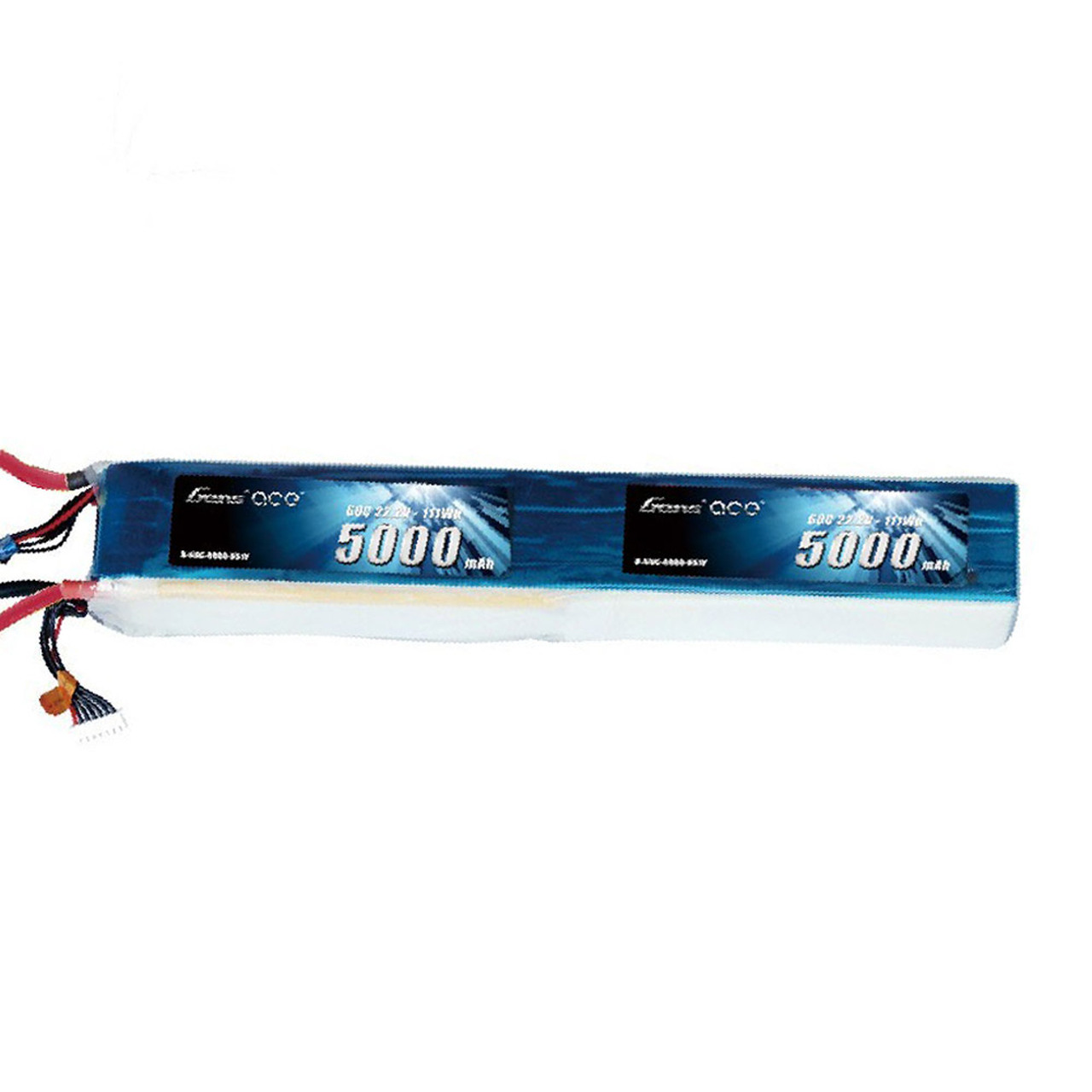 Gens ace 5000mAh 44.4V 60C 12S1P Lipo Battery Pack with no Plug