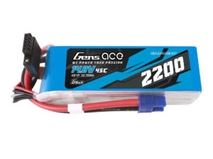 Gens ace G-Tech 2200mAh 45C 14.8V 4S1P  Lipo Battery Pack with EC3 Plug