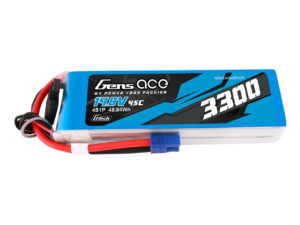 Gens Ace 3300mAh  45C 4S1P  14.8V G-tech Lipo Battery Pack with EC3
