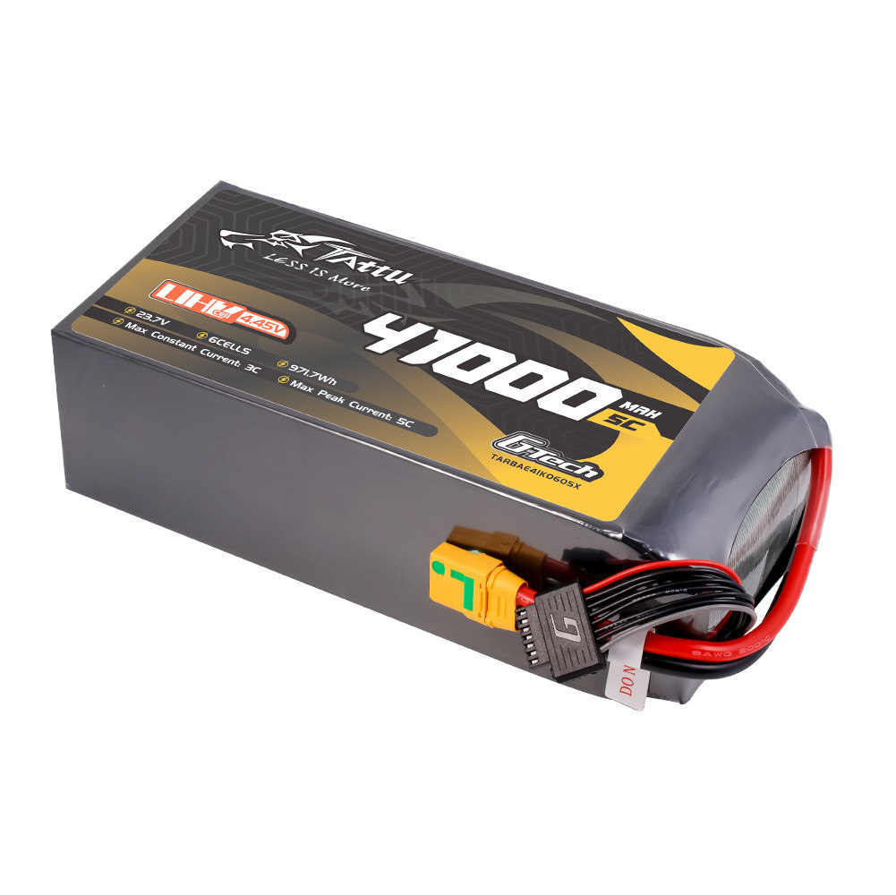 Tattu Ultra High Voltage 41000mAh 5C 23.7V 6S1P G-Tech Lipo Battery with QS8 Plug - Image 4