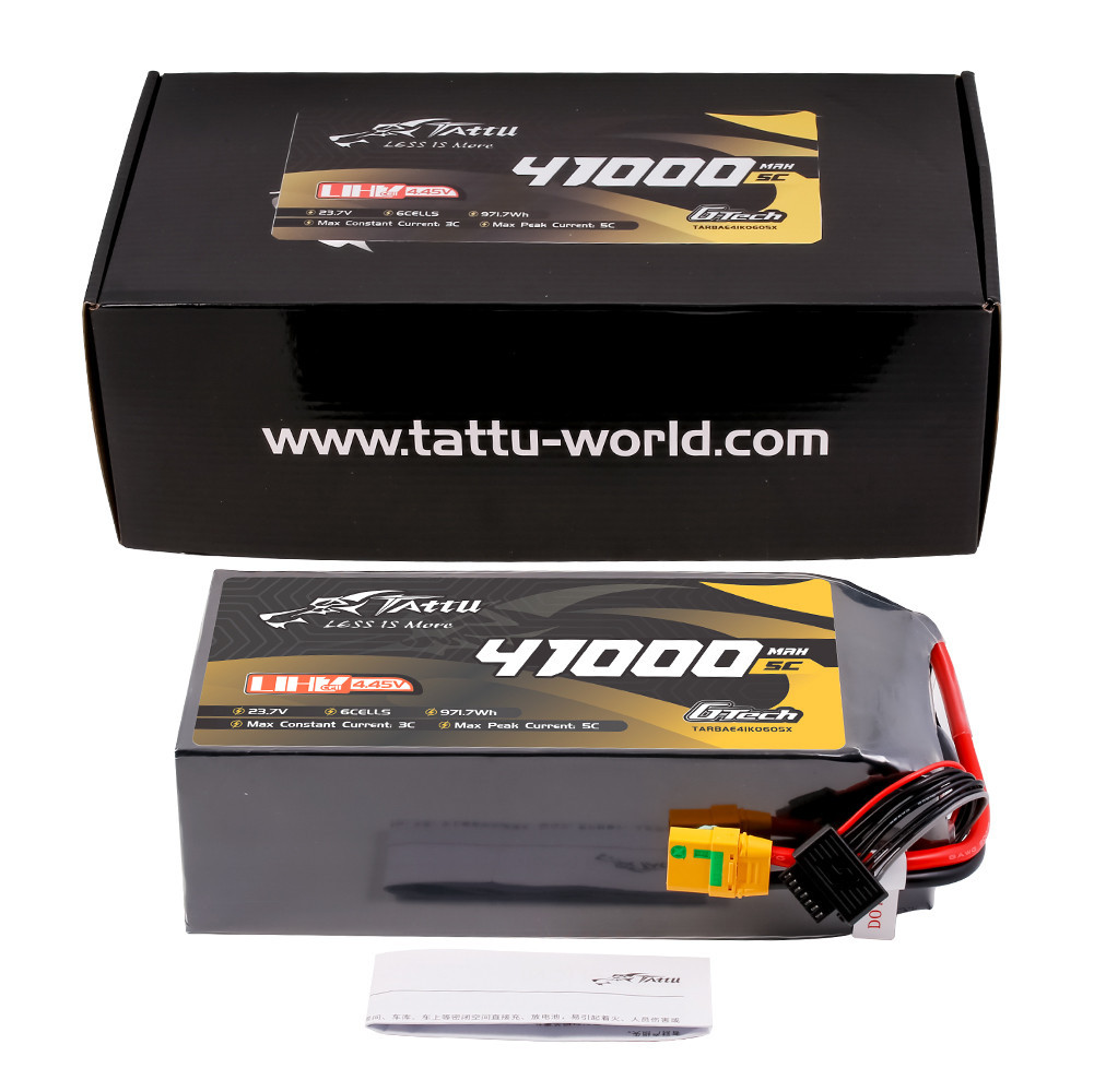 Tattu Ultra High Voltage 41000mAh 5C 23.7V 6S1P G-Tech Lipo Battery with QS8 Plug - Image 6